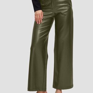 Lattelier Olive Faux Leather pants XL